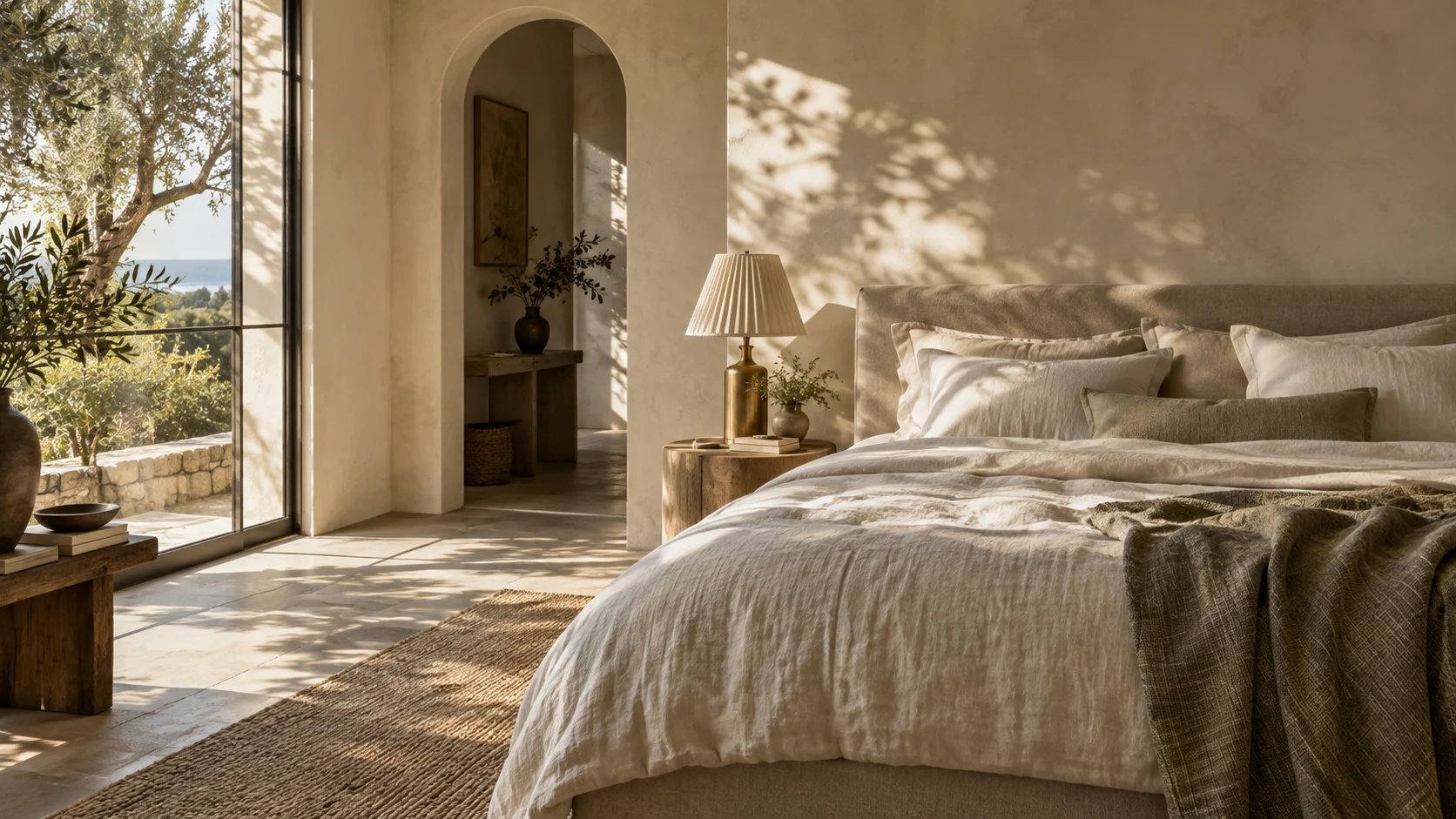 Bedroom space with thoughtfully chosen home objects